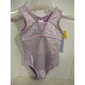 Cat & Jack Leotard Light Purple w Wicking Shimmer Scales 1 Pc Toddler 3T NWT